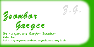 zsombor garger business card